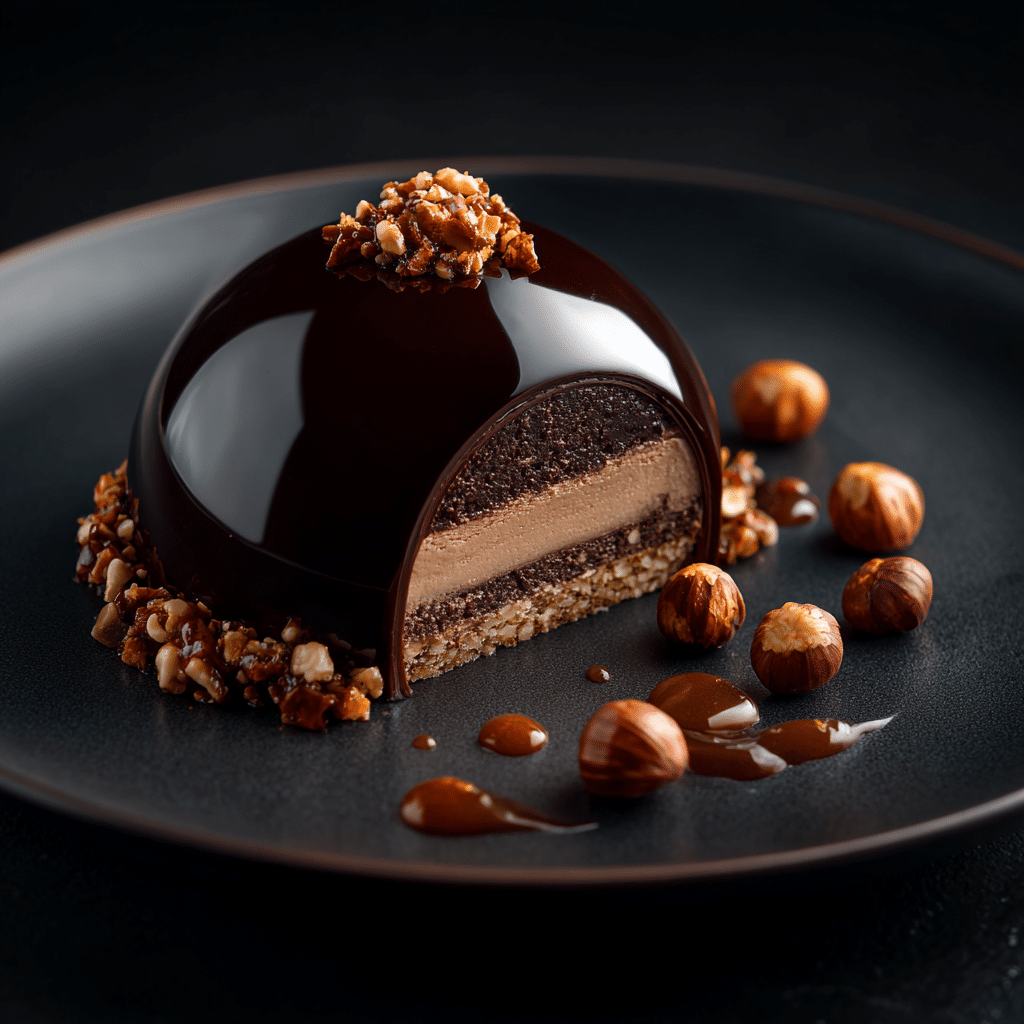 Chocolate Hazelnut Dome Cake Recipe