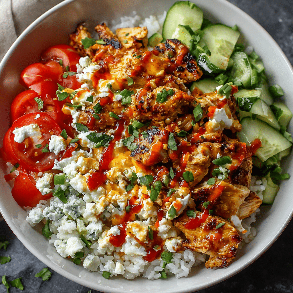 Buffalo Chicken Rice Bowl Recipe - Recipe Image