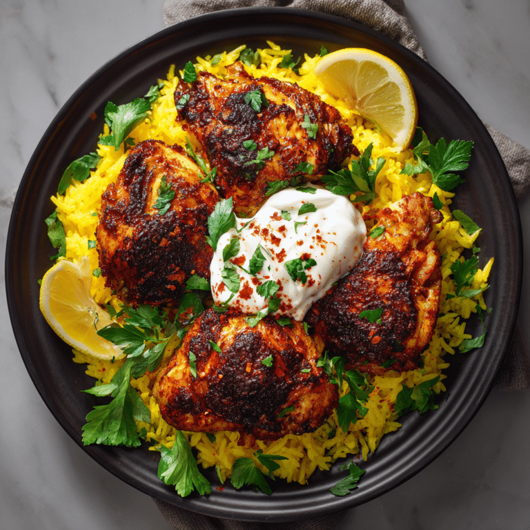 Harissa Chicken with Lemon Rice Recipe
