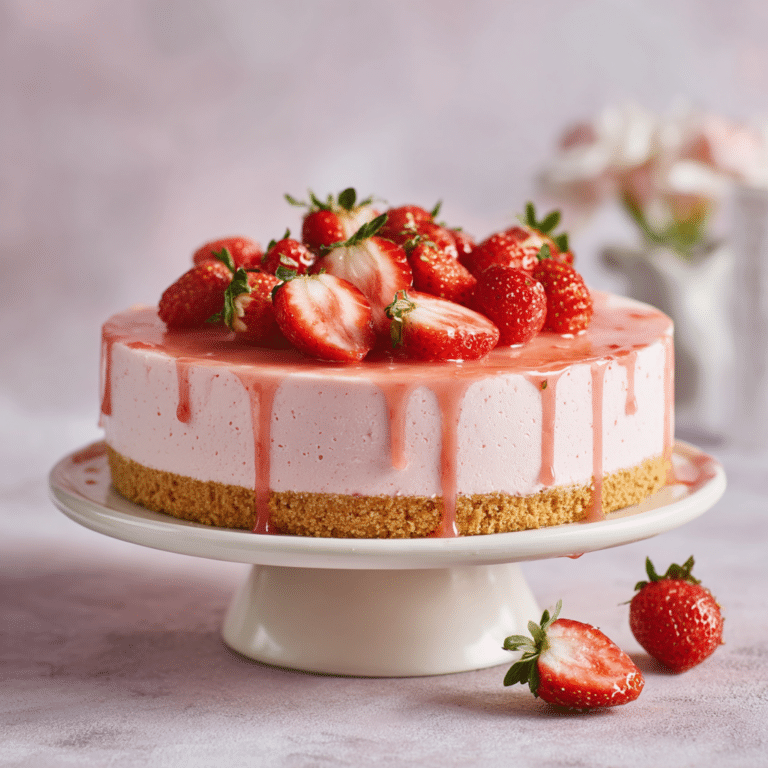 Dreamy Pinky Delight (Strawberry Cheesecake) Recipe