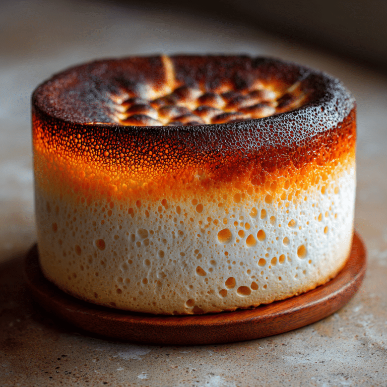 Cheese Foam Burnt Cake Recipe