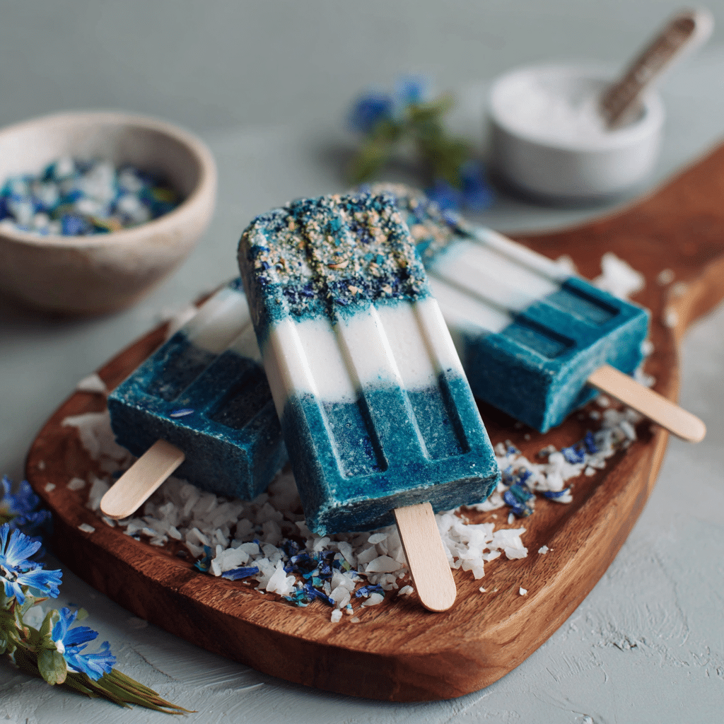 Blue Spirulina Coconut Popsicles: Ocean Magic Recipe