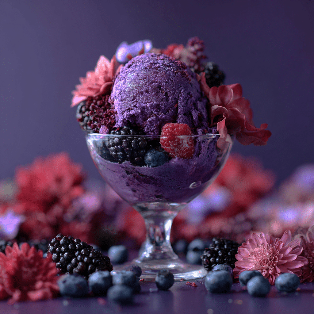 Purple Sweet Potato & Berry Nice Cream: Violet Dream Recipe - Recipe Image
