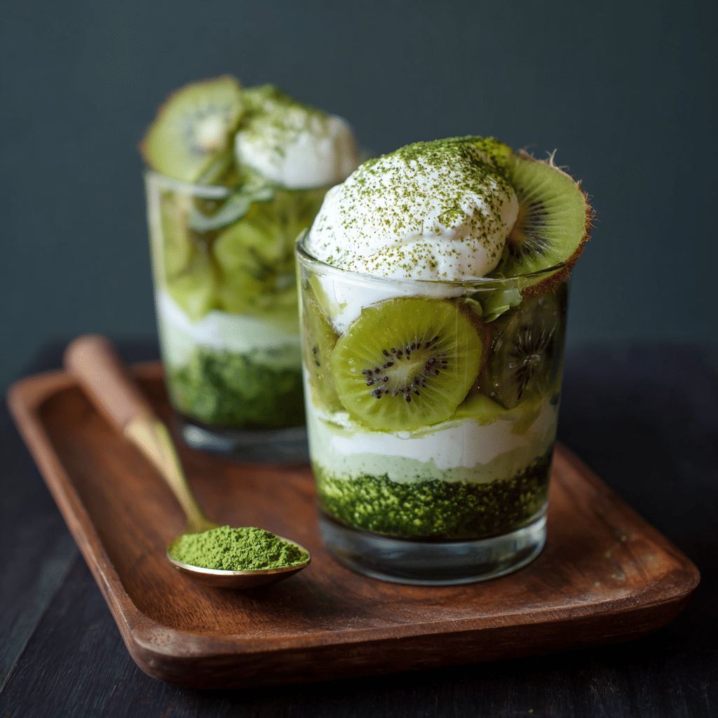 Matcha Kiwi Parfait: Green Vibrance Recipe - Recipe Image