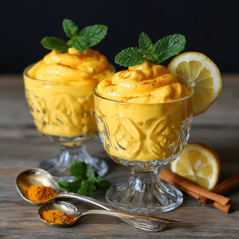 Golden Turmeric Mango Mousse: Sunshine Glow Recipe
