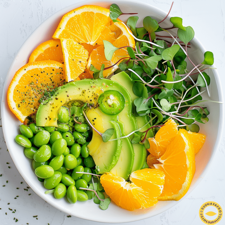 Avocado Edamame Citrus Salad: Green Protein Boost Recipe
