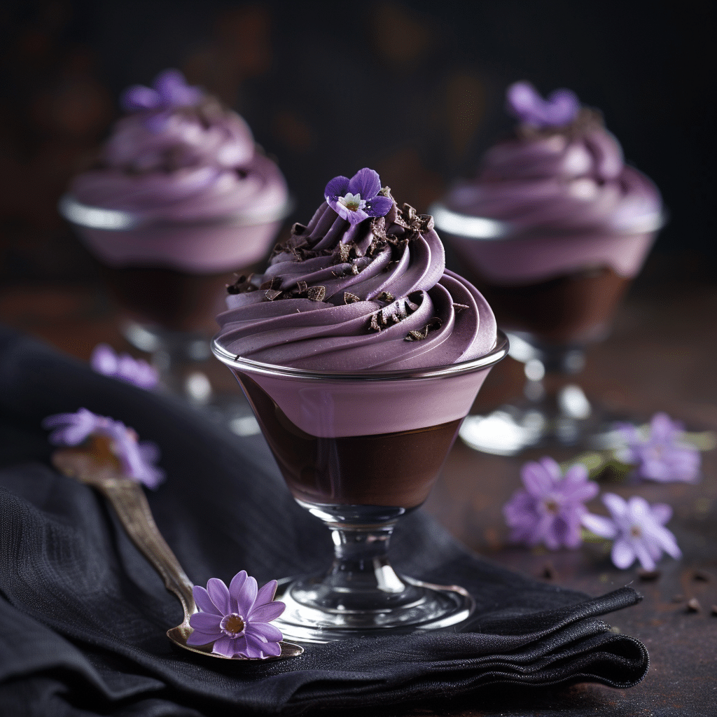 Purple Sweet Potato Chocolate Cups: Violet Velvet Recipe - Recipe Image