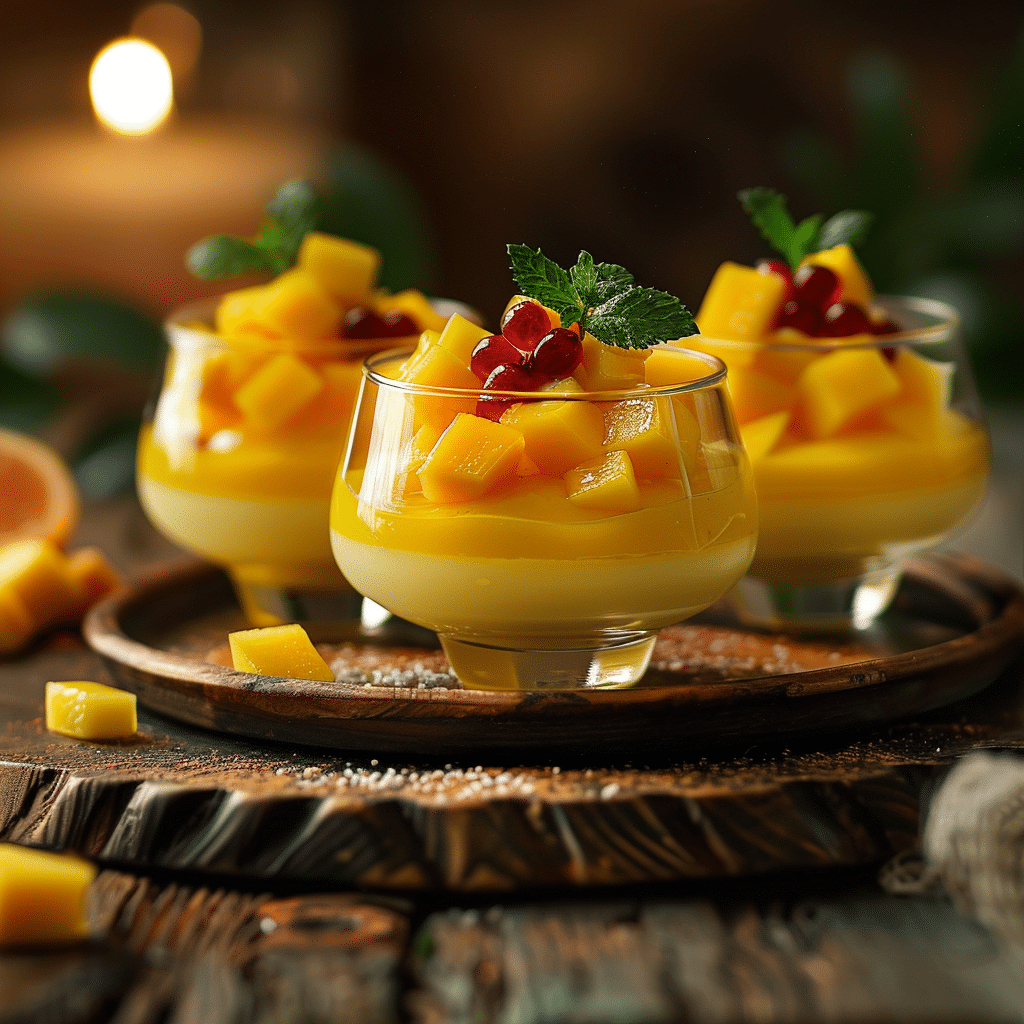 Turmeric Mango Pudding: Golden Glow Recipe - Recipe Image