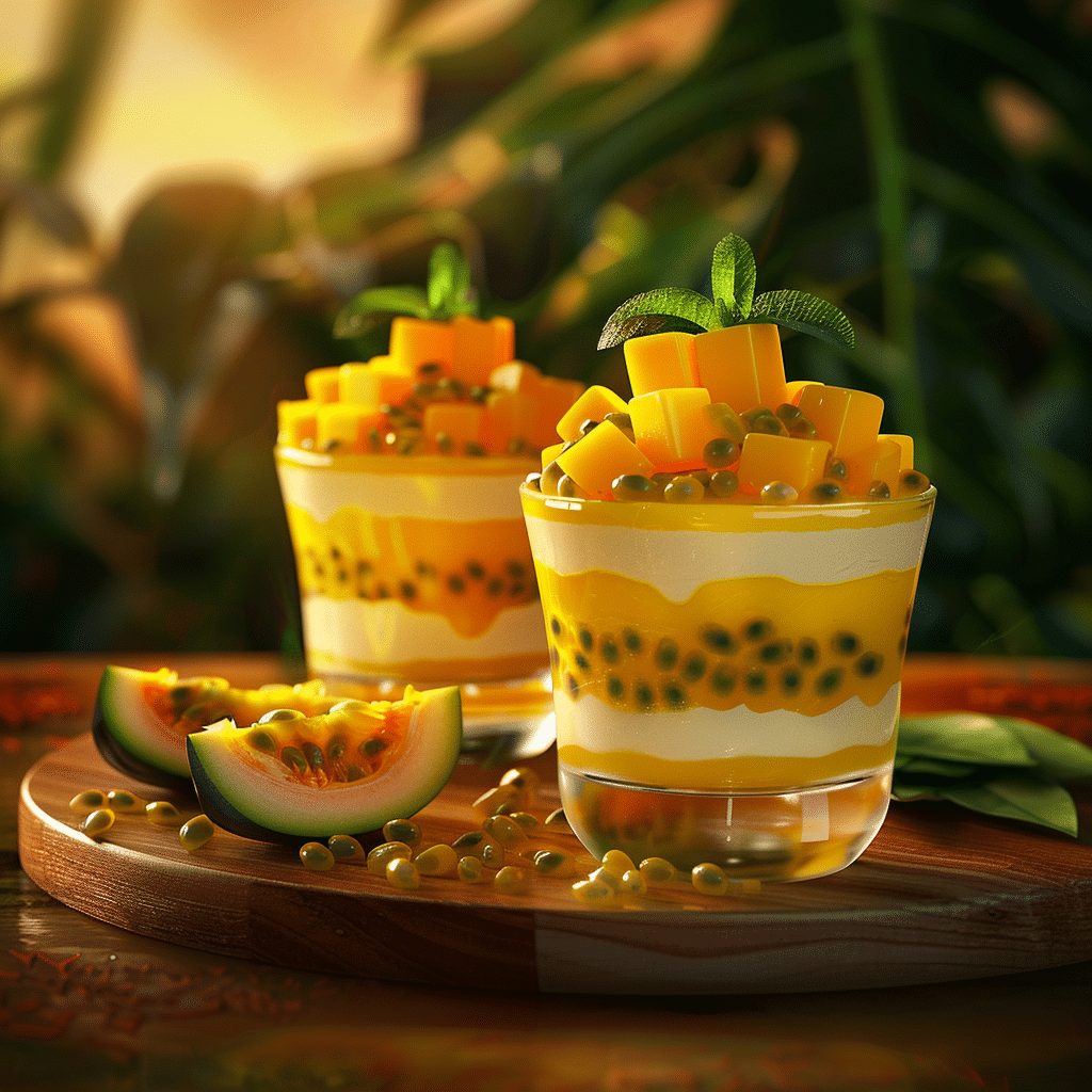 Mango Passion Fruit Cups: Tropical Sunrise Recipe - Recipe Image
