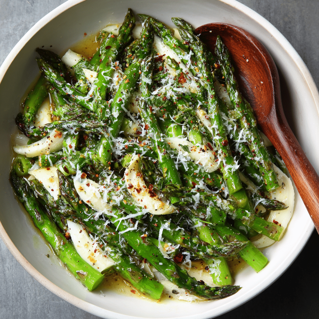 Warm Asparagus & Parmesan Salad Recipe - Recipe Image