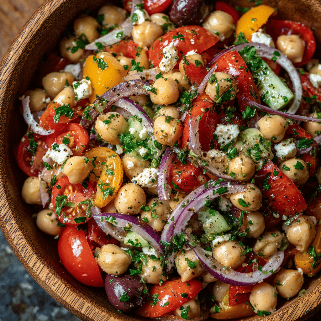 Mediterranean Chickpea Salad Recipe - Recipe Image