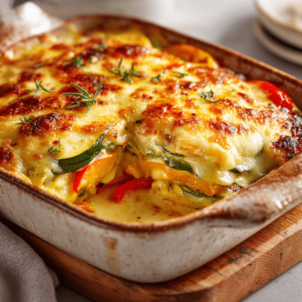 Baked Vegetable & Cheese Squares Recipe - Recipe Image