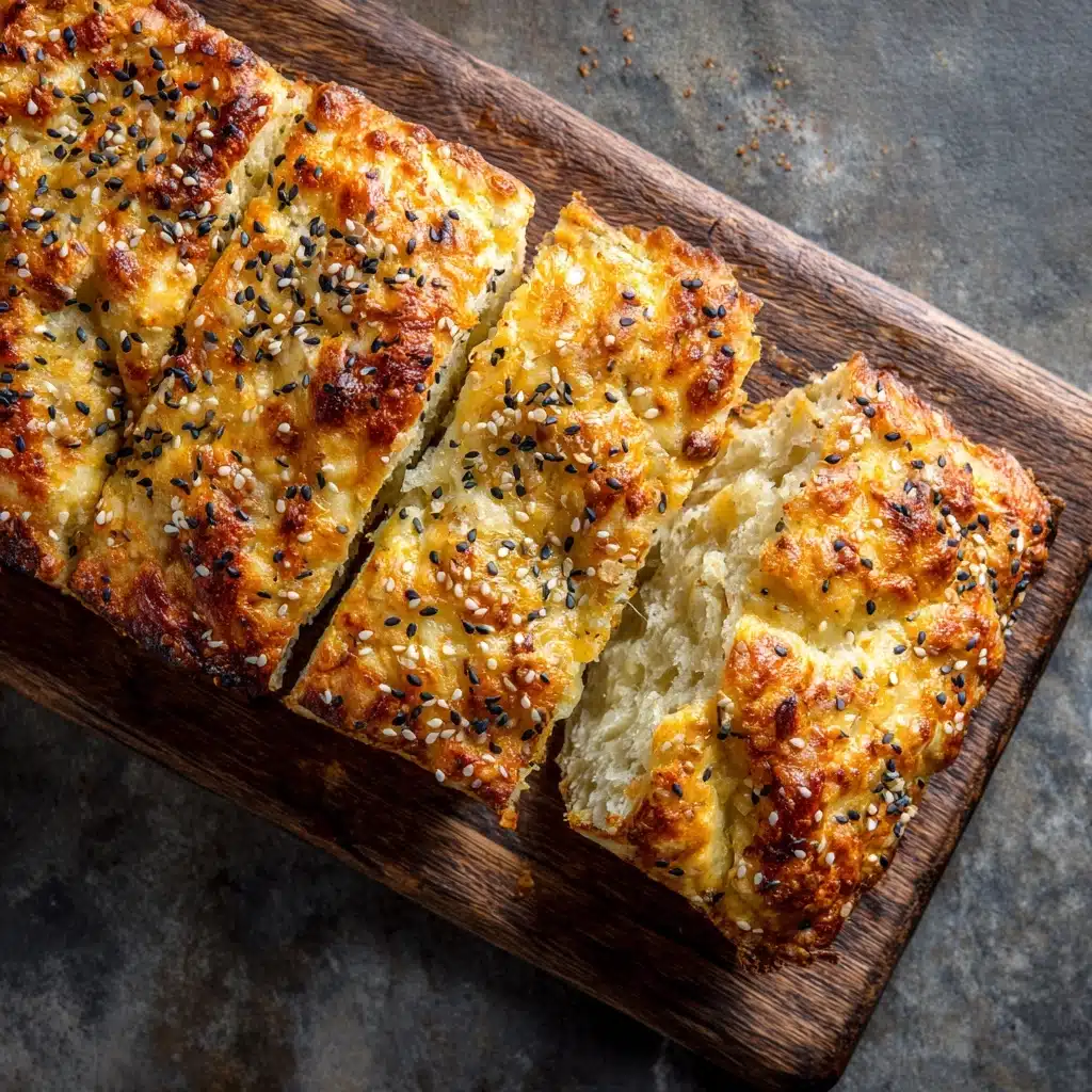 Cheese & Sesame Savory Bread Recipe - Recipe Image