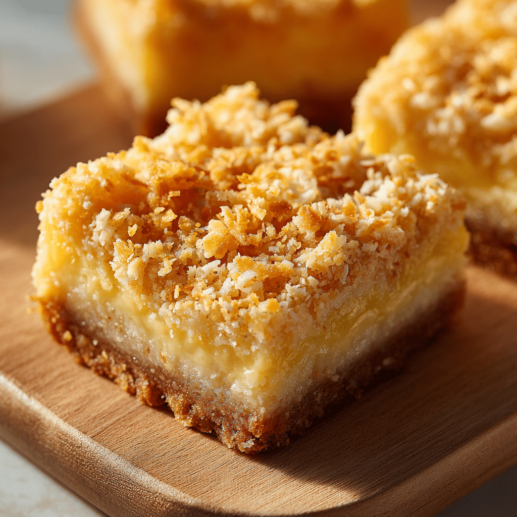 No-Bake Lemon Cheesecake Squares Recipe - Recipe Image