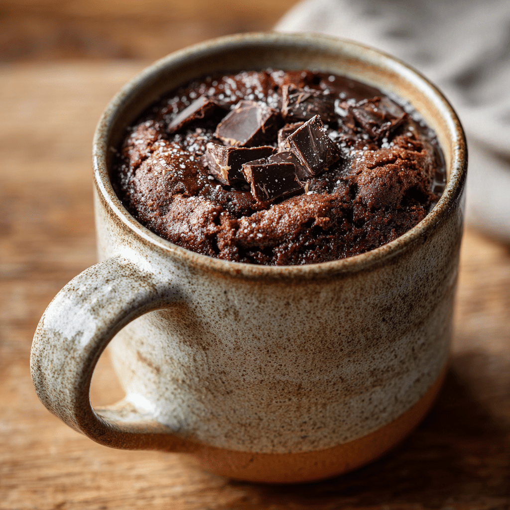 Chocolate Peanut Butter Mug Cake (No Bake Hack) Recipe - Recipe Image