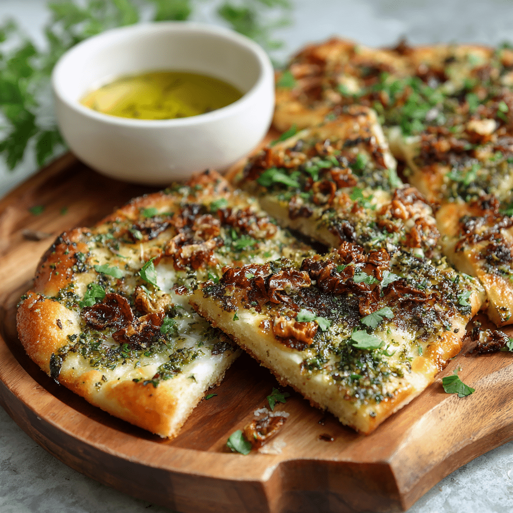 Zaatar Cheese Flatbread Recipe - Recipe Image