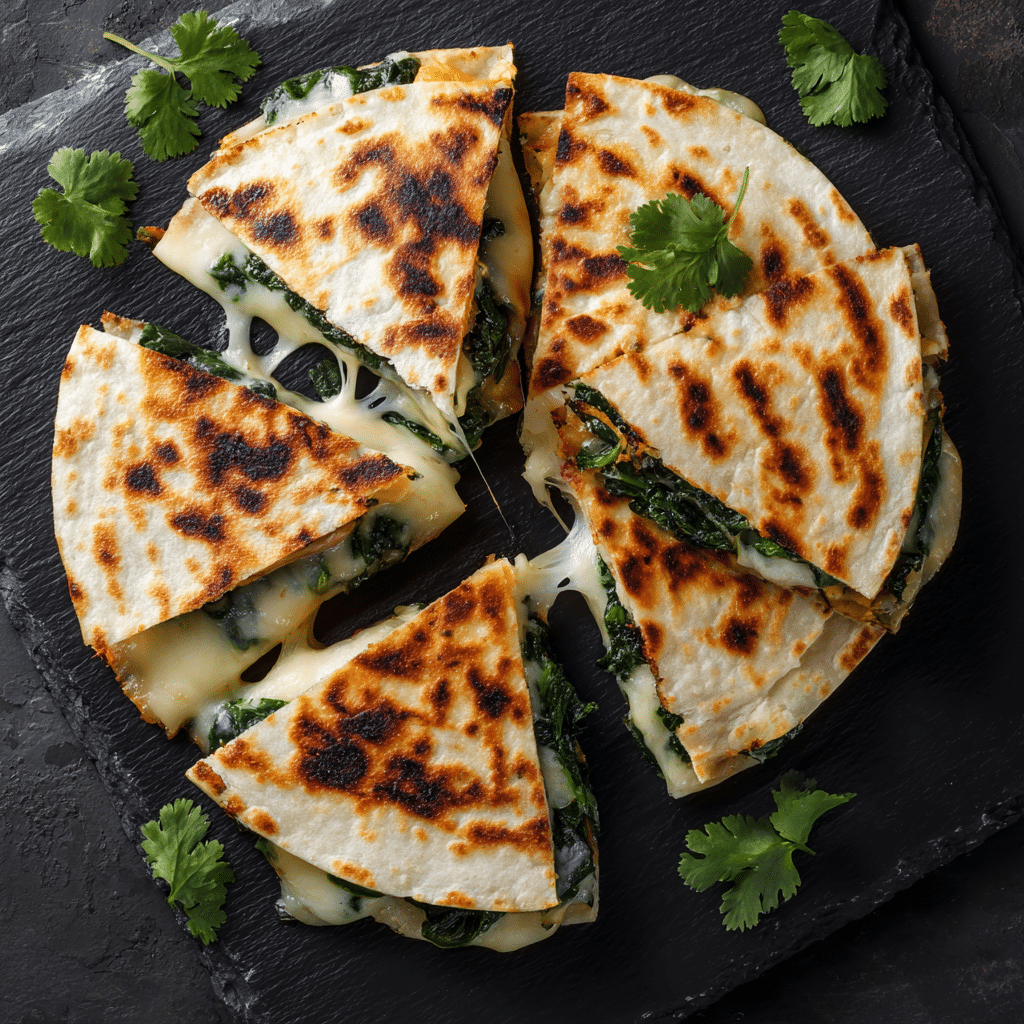 Spinach & Cheese Quesadilla Recipe - Recipe Image