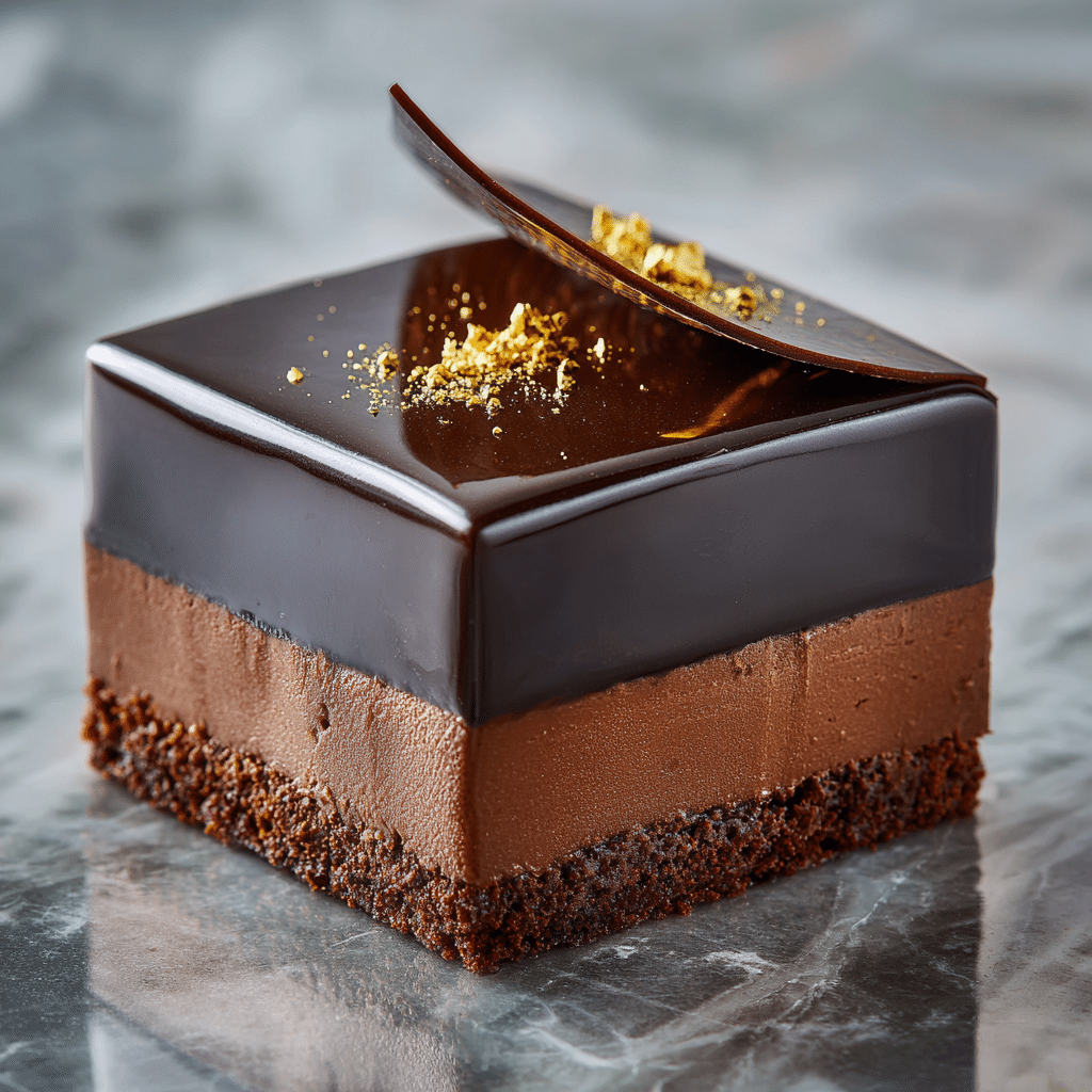 Chocolate Mirror Glaze Cake Recipe - Recipe Image