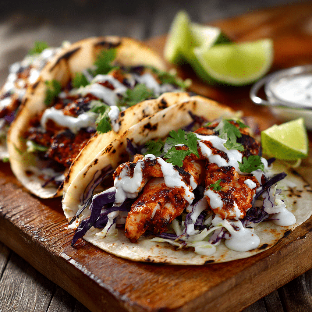 Spicy Chicken Tacos Recipe - Recipe Image