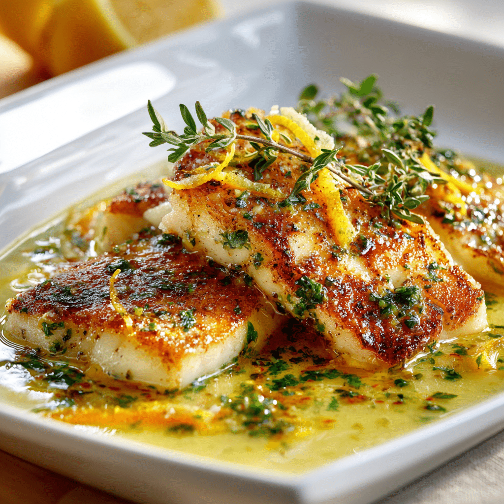 Spicy Lemon Butter Fish Recipe - Recipe Image