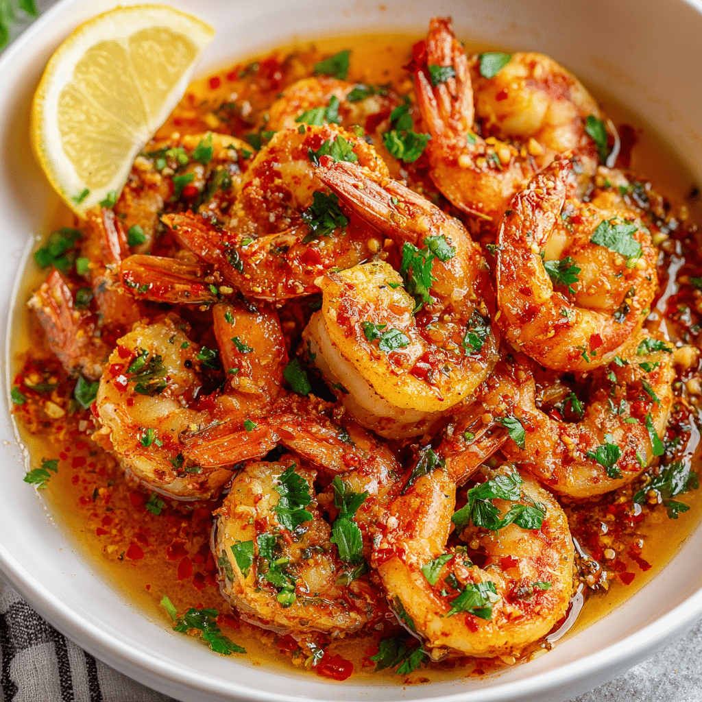 Spicy Garlic Butter Shrimp Recipe - Recipe Image