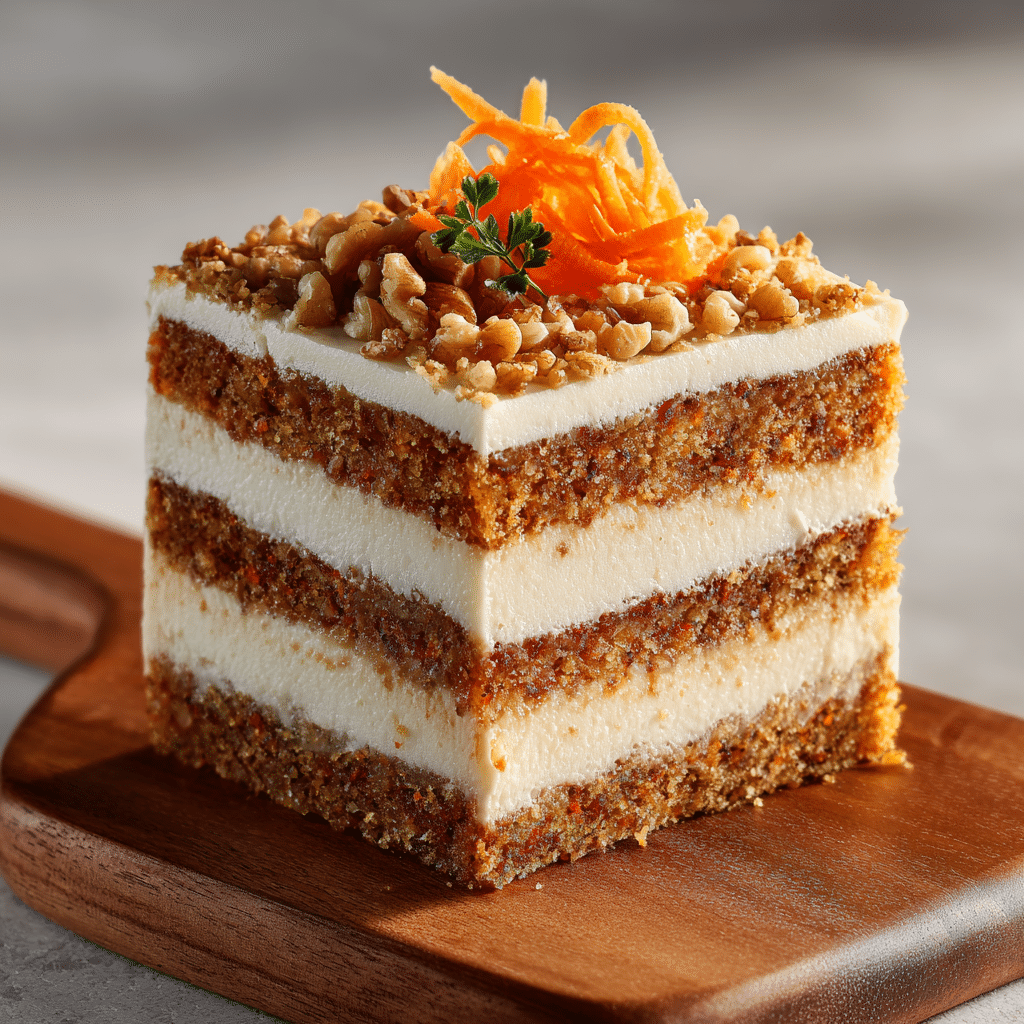 Carrot Cake Mousse Layer Cake Recipe - Recipe Image