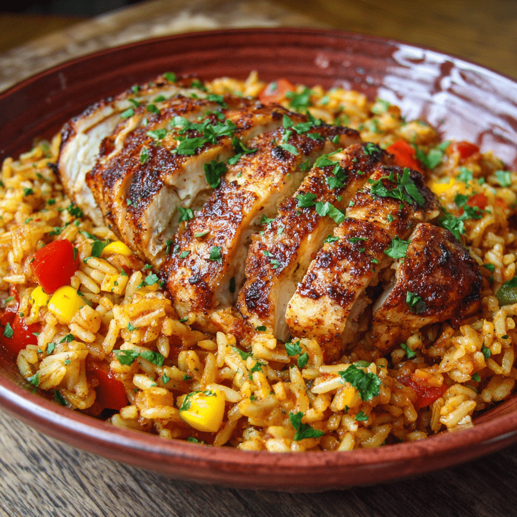 Cajun Chicken and Rice Recipe - Recipe Image