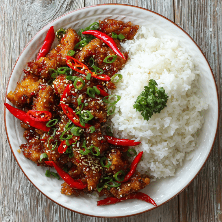 Spicy Szechuan Chicken with Rice Recipe