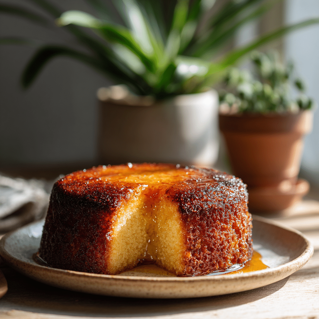 Burnt Honey Milk Cake Recipe - Recipe Image