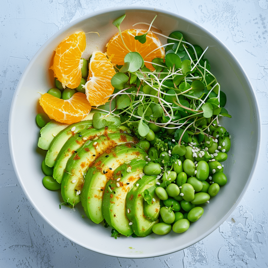 Avocado Edamame Citrus Salad: Green Protein Boost Recipe - Recipe Image