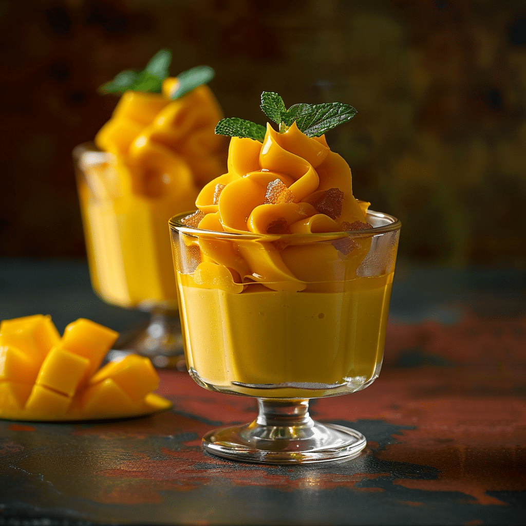 Turmeric Mango Pudding: Golden Glow Recipe - Recipe Image