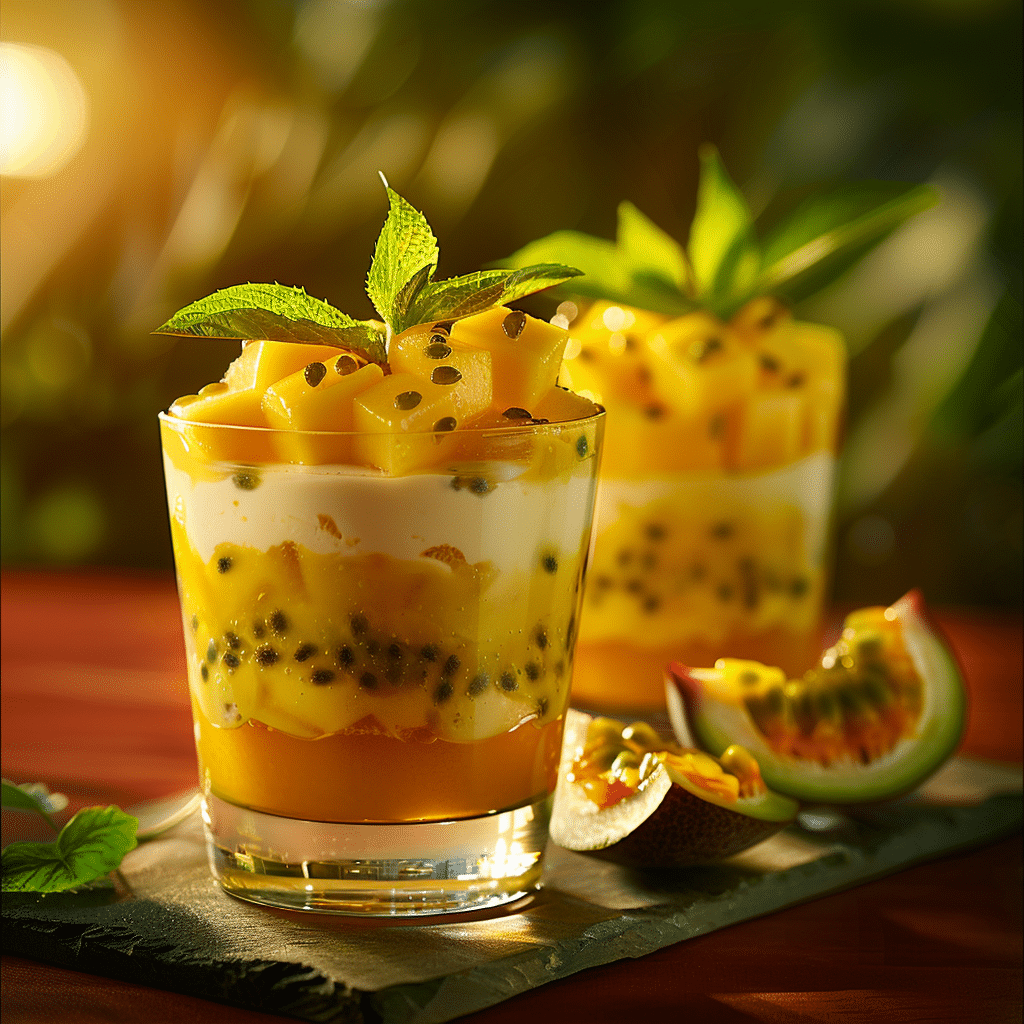 Mango Passion Fruit Cups: Tropical Sunrise Recipe - Recipe Image