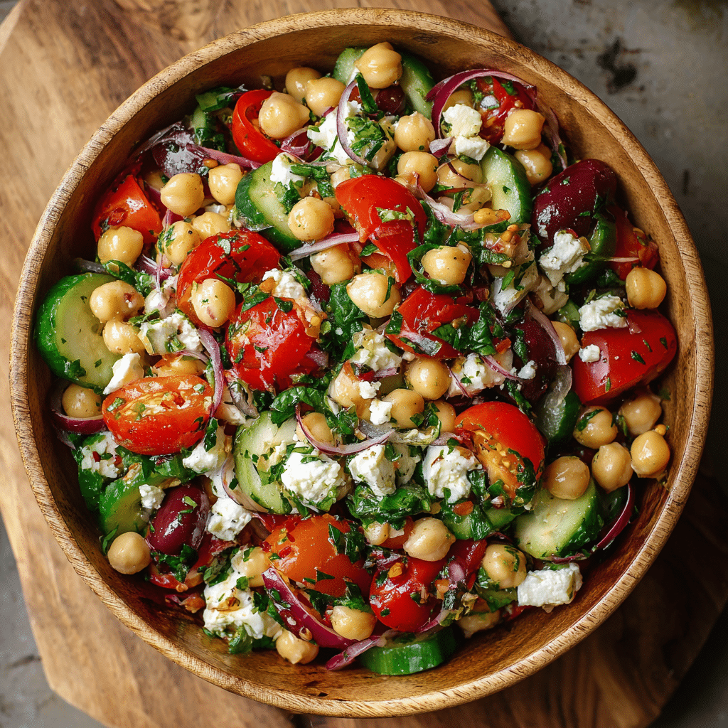 Mediterranean Chickpea Salad Recipe - Recipe Image
