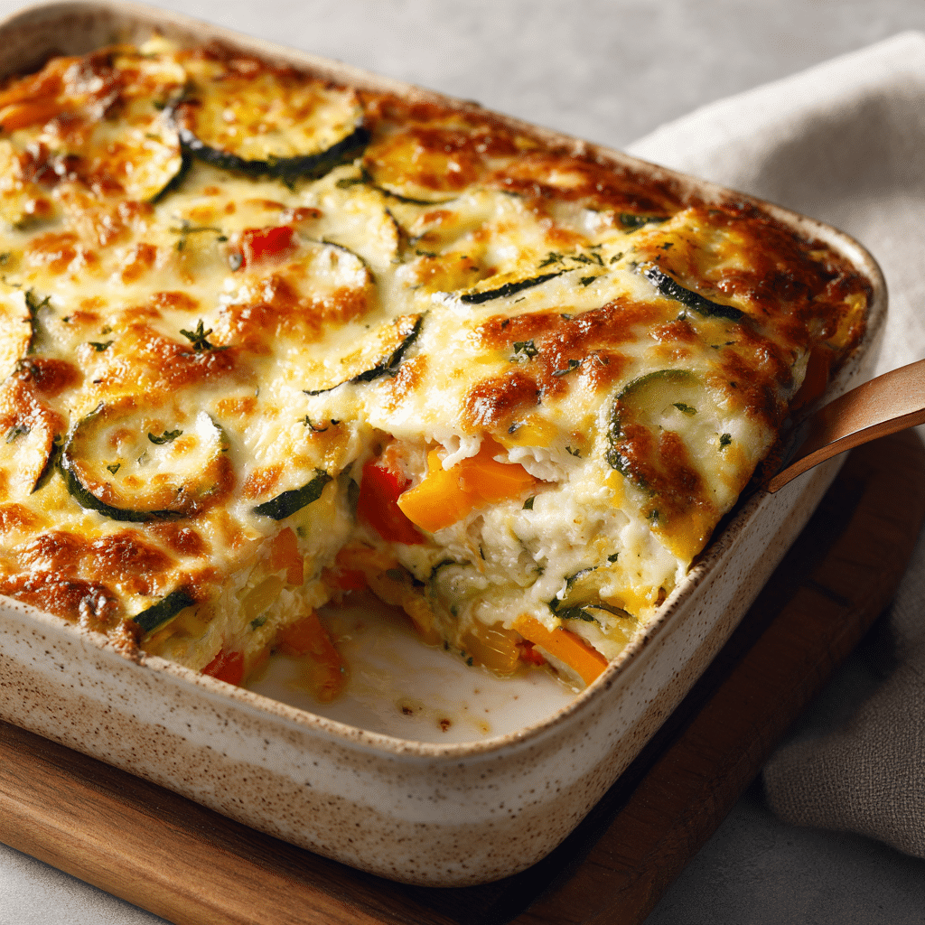 Baked Vegetable & Cheese Squares Recipe - Recipe Image