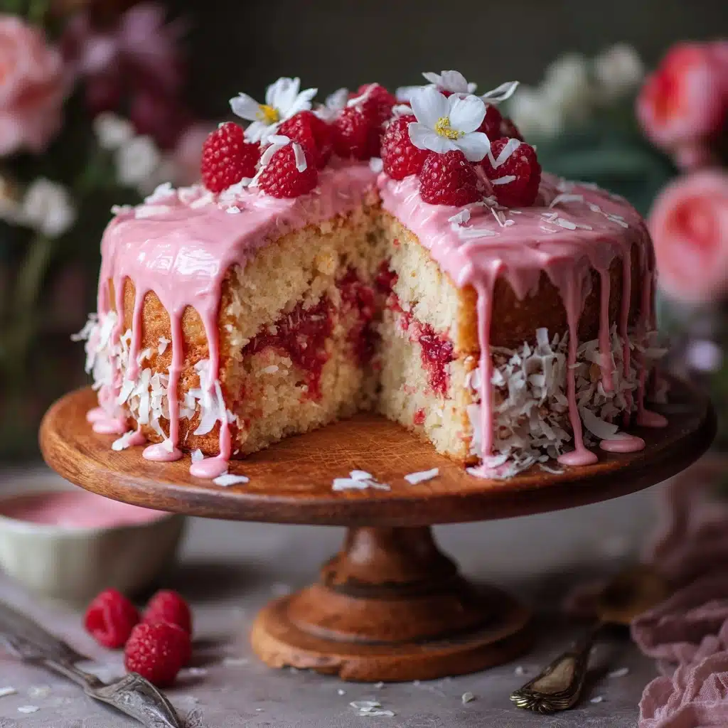 Raspberry Coconut Cake Recipe