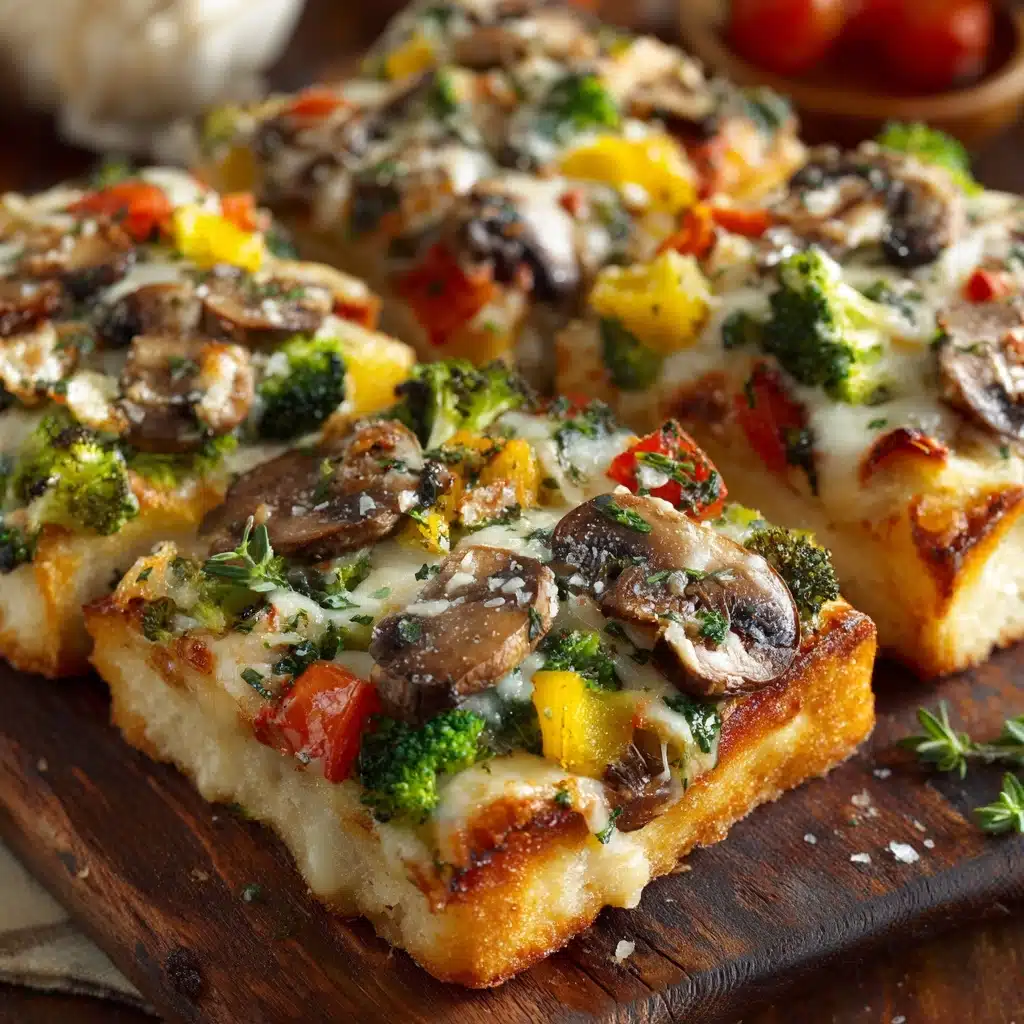 Mini Vegetable Pizza Squares Recipe - Recipe Image