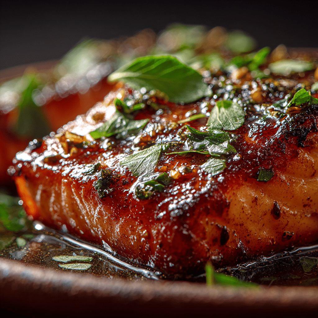 Honey Garlic Glazed Salmon Recipe - Recipe Image