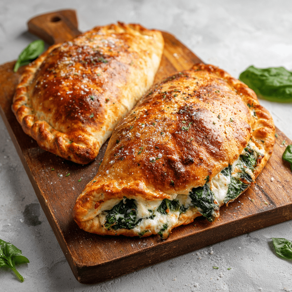 Spinach Ricotta Calzone Recipe - Recipe Image