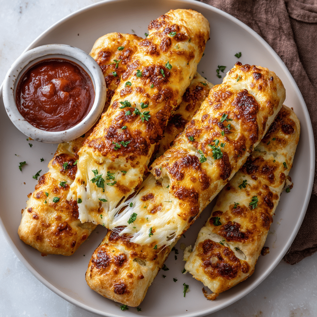 Stuffed Cheese Breadsticks Recipe - Recipe Image