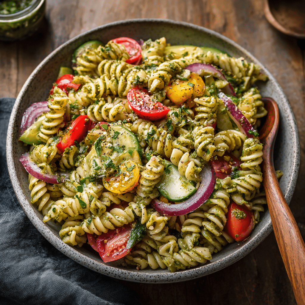 Pesto Pasta Salad Recipe - Recipe Image