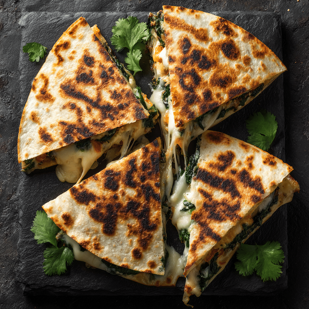 Spinach & Cheese Quesadilla Recipe - Recipe Image