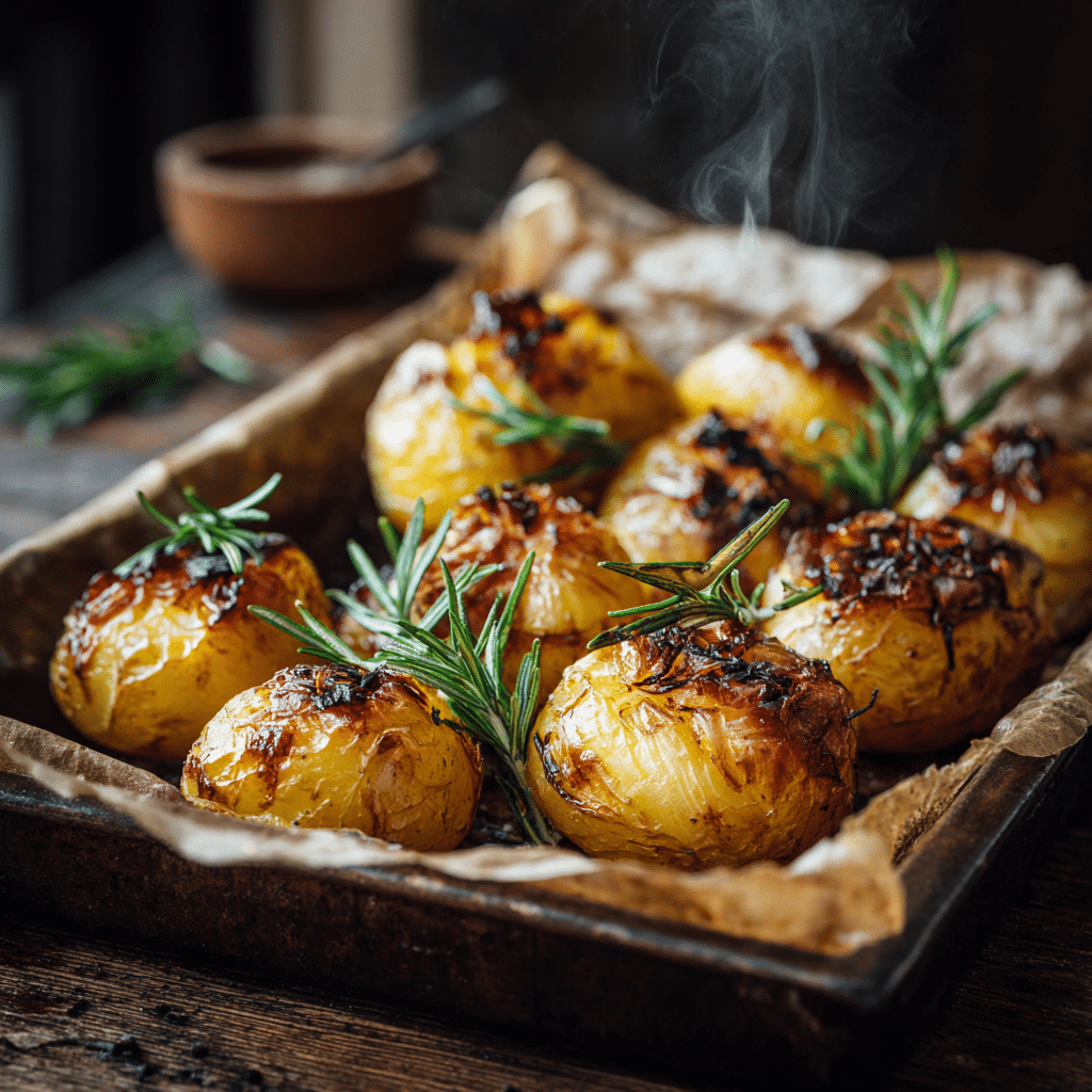 Oven-Baked Garlic Potatoes Recipe - Recipe Image