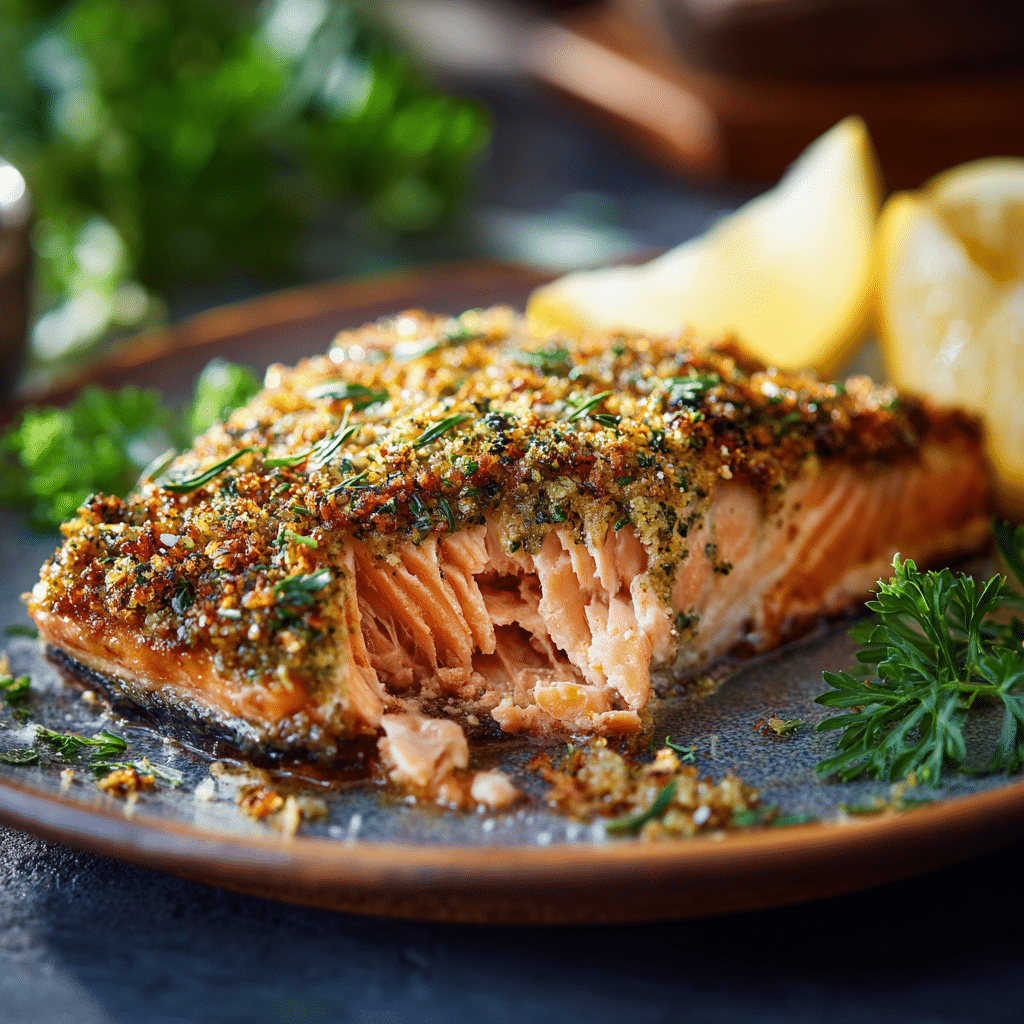 Herb-Crusted Salmon Recipe - Recipe Image