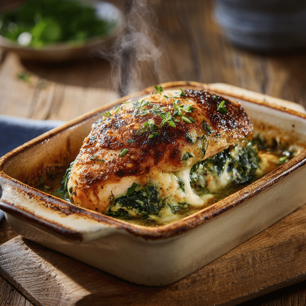 Stuffed Chicken with Spinach & Ricotta Recipe - Recipe Image