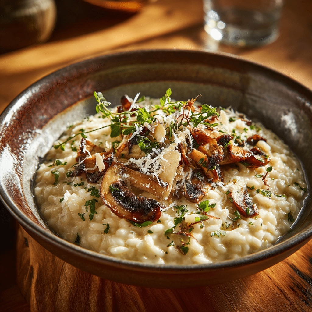 Creamy Mushroom Risotto Recipe - Recipe Image