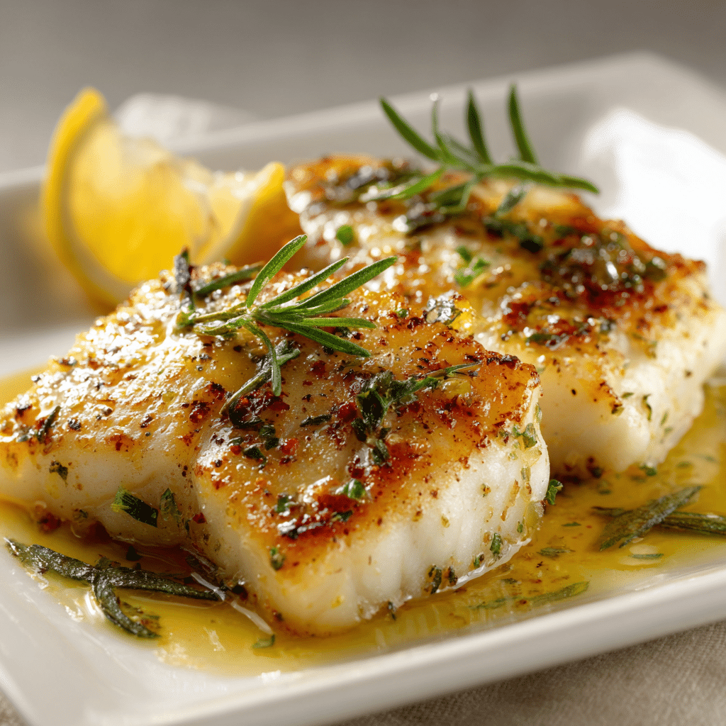 Spicy Lemon Butter Fish Recipe - Recipe Image