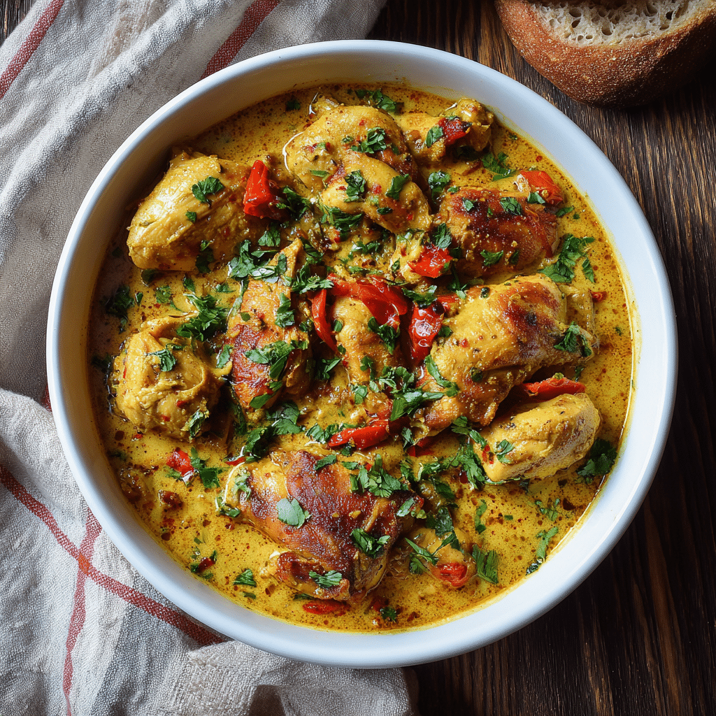 Spicy Coconut Curry Chicken Recipe - Recipe Image