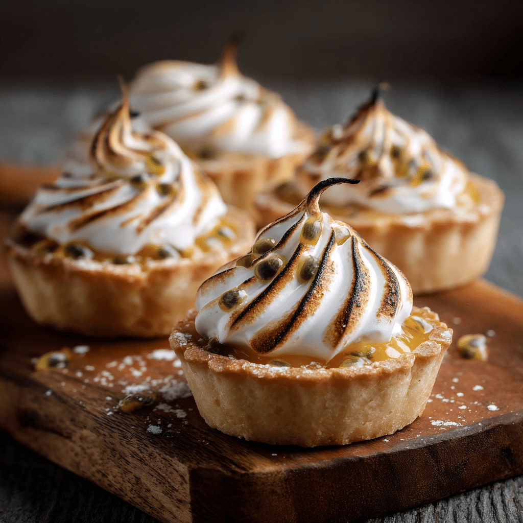 Passion Fruit Meringue Tartlets Recipe - Recipe Image