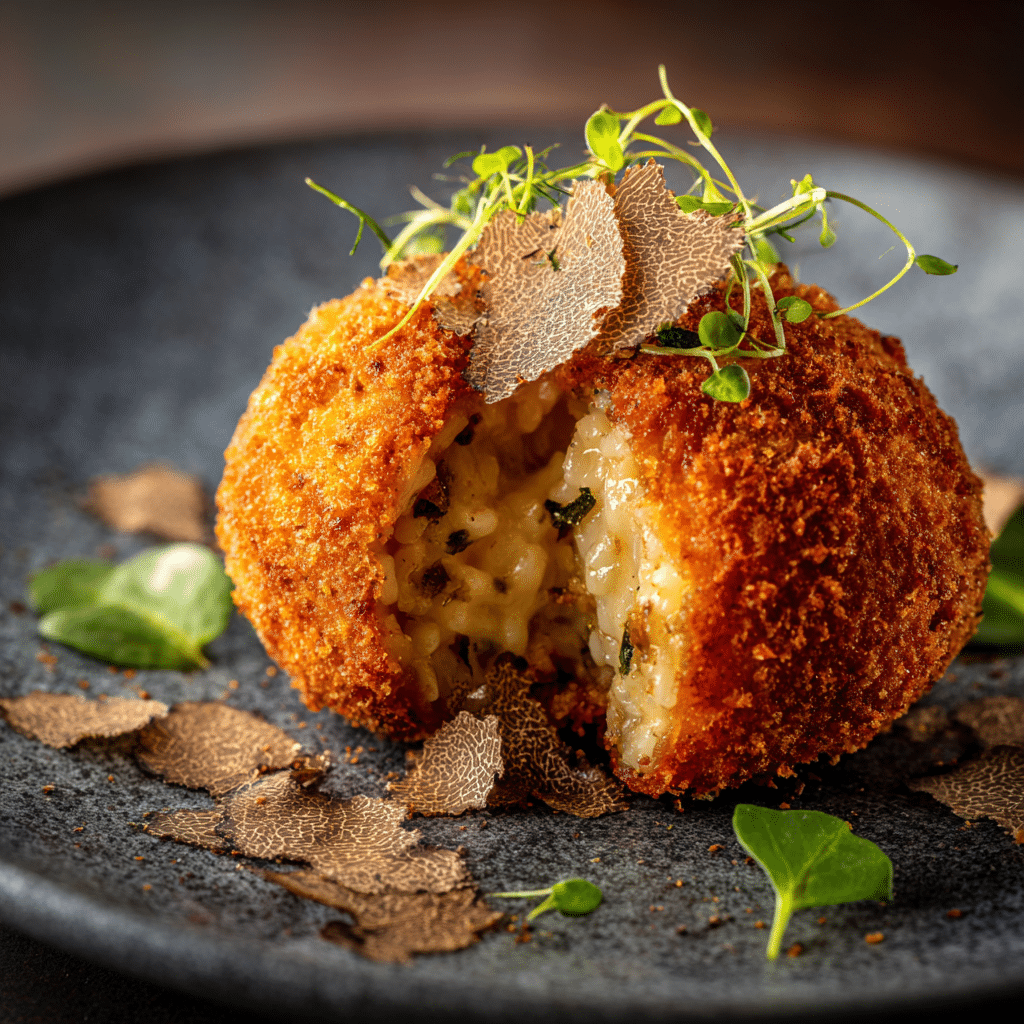 Truffle Mushroom Arancini Recipe - Recipe Image