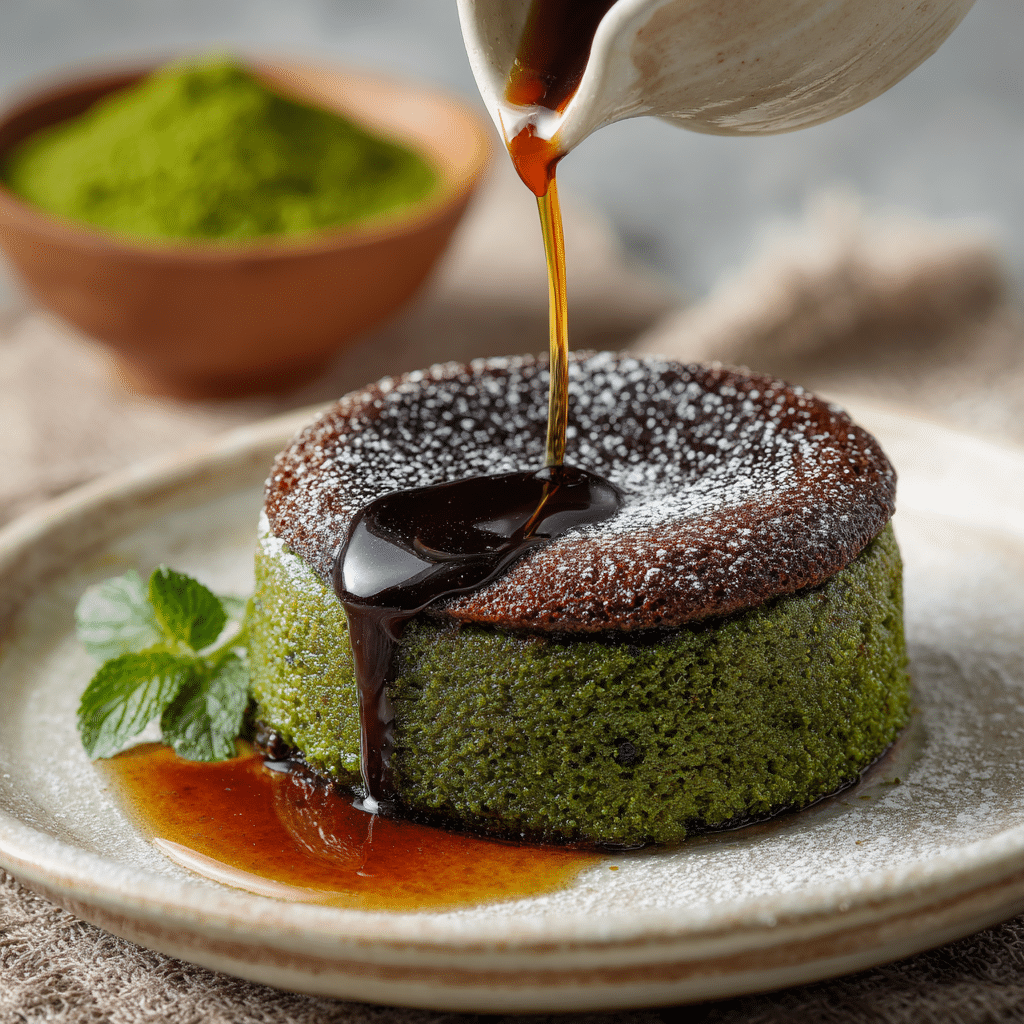 Lava Matcha Basque Cake Recipe